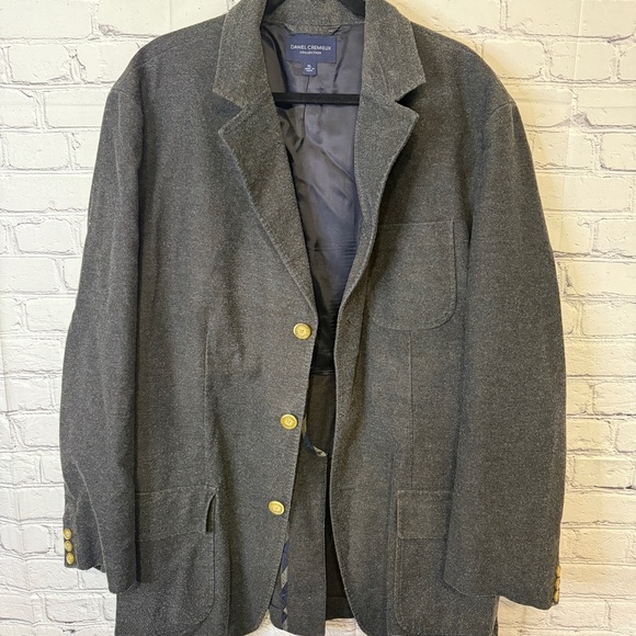 Daniel Cremieux Collection Gray Blazer Men’s XL Cotton Blend Lined Sport Coat - Picture 10 of 10